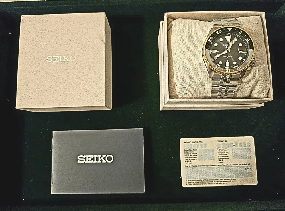 Seiko in scatola originale con libretto e garanzia compilata